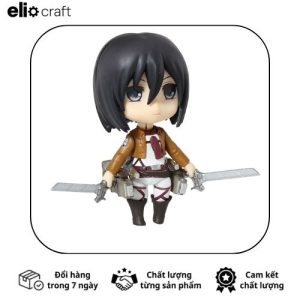 Mô hình Mikasa Ackerman chibi từ Attack On Titan với thiết kế đáng yêu, chi tiết sắc nét và màu sơn đẹp mắt. Phù hợp decor bàn học, góc gaming và sưu tầm figure anime.