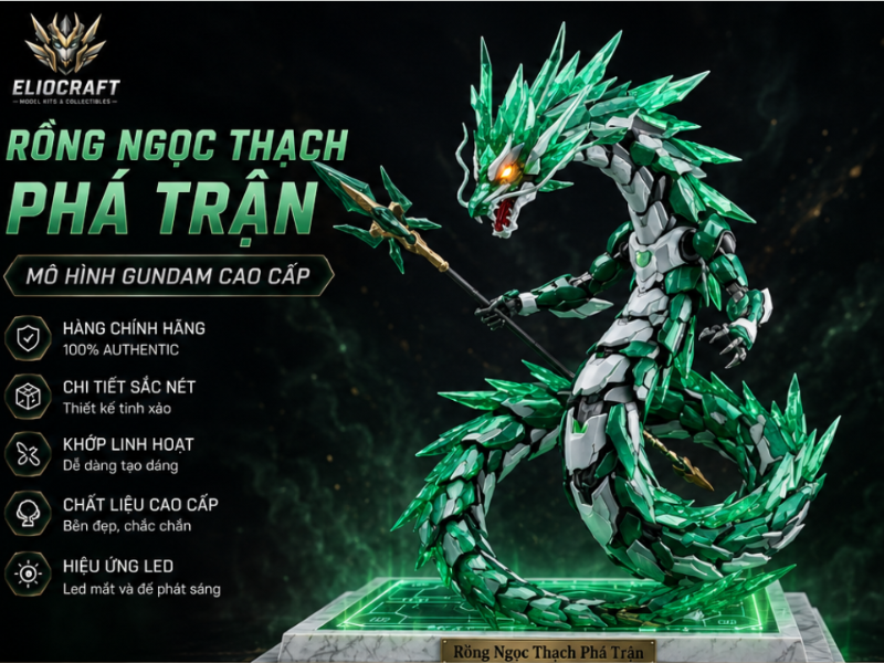 Khám phá Mô Hình Gundam Rồng Ngọc Thạch Phá Trận tại AZGundam – Gundam chính hãng giá tốt nhất. Thiết kế độc đáo, chất lượng cao, giao hàng toàn quốc.